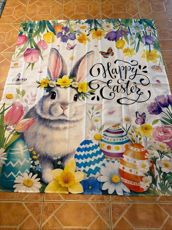 Other - NWT Komlex Happy Easter Polyester Happy Easter Shower Curtain